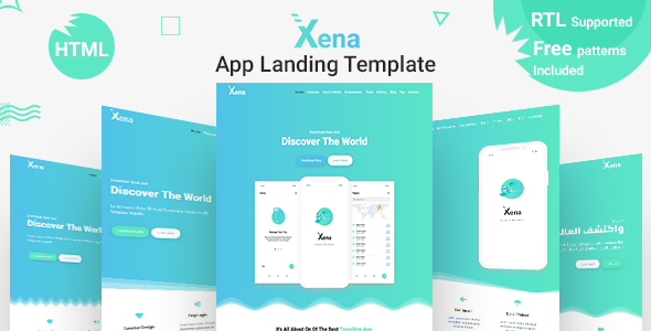 Xena - Mobile App Landing Page HTML Template Xena - Mobile App Landing Page HTML Template