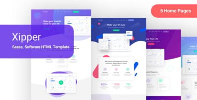 Xipper - HTML Landing Page Template for App & Saas Products