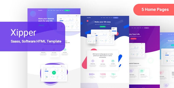 Xipper – HTML Landing Page Template for App & Saas Products Xipper – HTML Landing Page Template for App & Saas Products