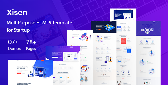 Xisen - Creative HTML5 Template for Saas, Startup & Agency Xisen - Creative HTML5 Template for Saas, Startup & Agency