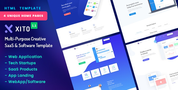 XITO - Multi-Purpose Creative SaaS & Software HTML Template XITO - Multi-Purpose Creative SaaS & Software HTML Template