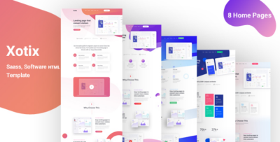Xotix - Software & Saas Landing Page Template