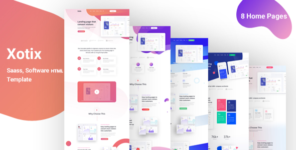 Xotix - Software & Saas Landing Page Template Xotix - Software & Saas Landing Page Template