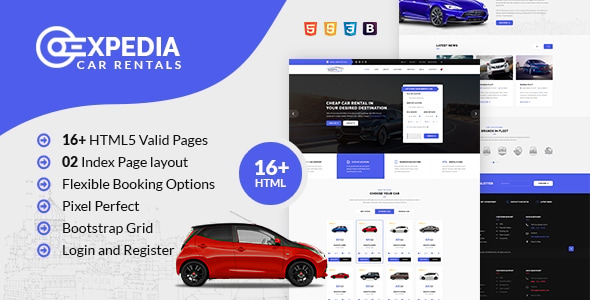 Xpedia - Car Rental HTML Template Xpedia - Car Rental HTML Template