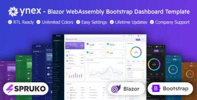 YNEX - Blazor WebAssembly Bootstrap Admin Dashboard Template