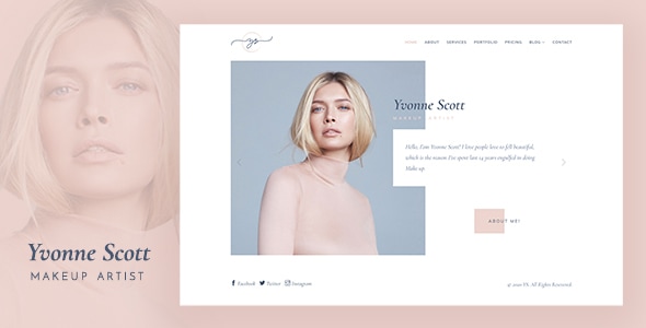 YS - Makeup Artist, Model & Beauty Portfolio Template YS - Makeup Artist, Model & Beauty Portfolio Template