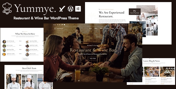 Yummye - Restaurant & Wine Bar WordPress Theme Yummye - Restaurant & Wine Bar WordPress Theme