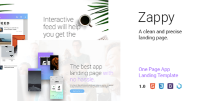 Zappy - One Page App Landing