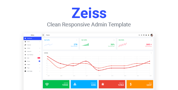 Zeiss - Clean Responsive Admin Template Zeiss - Clean Responsive Admin Template