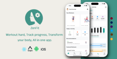 ZenFit - React Native Fitness App Template