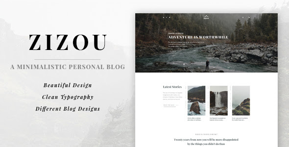 Zizou - A Minimalistic Personal Blog HTML5 Template Zizou - A Minimalistic Personal Blog HTML5 Template