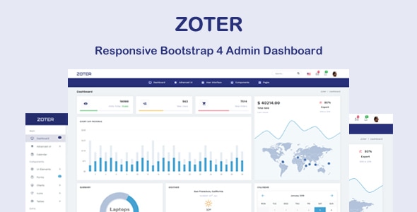 Zoter - Responsive Admin Dashboard Template Zoter - Responsive Admin Dashboard Template