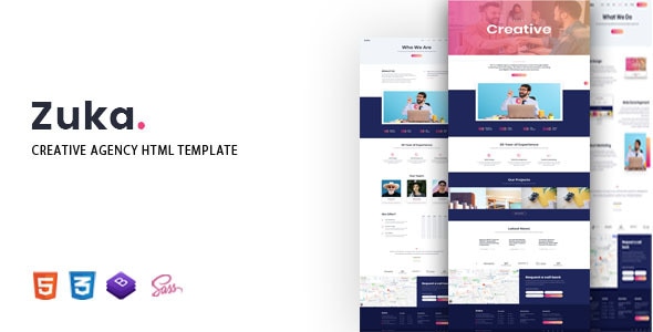 Zuka - Creative Agency HTML Template Zuka - Creative Agency HTML Template