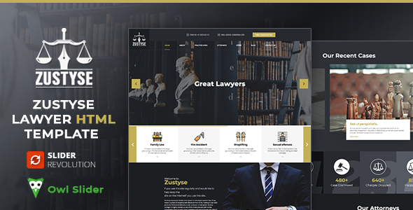 Zustyse - Lawyer & Attorney HTML Template Zustyse - Lawyer & Attorney HTML Template