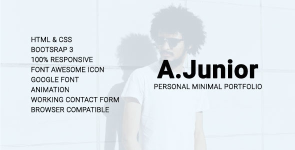 A.Junior Personal/Minimal/Portfolio Template A.Junior Personal/Minimal/Portfolio Template