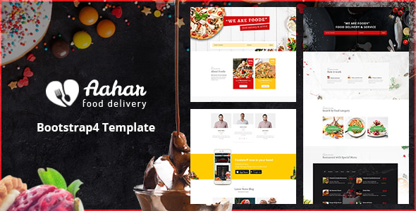 Aahar - Food Delivery Service Bootstrap4 Template Aahar - Food Delivery Service Bootstrap4 Template