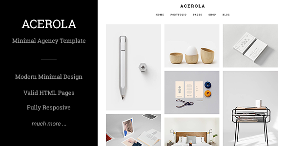 Acerola - Ultra Minimalist Agency HTML Template Acerola - Ultra Minimalist Agency HTML Template