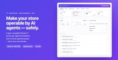 Agent Gateway: AI Agents for WooCommerce & WordPress (MCP + OAuth 2.1)