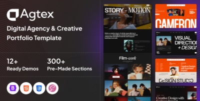 Agtex - Digital Agency & Portfolio HTML Template