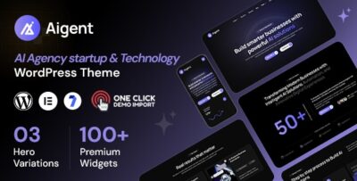 Aigent | AI Agency & Technology Startup WordPress Theme