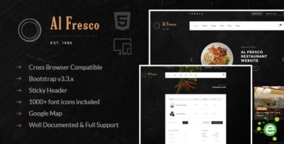Al Fresco - An eCommerce Restaurant Responsive HTML Template