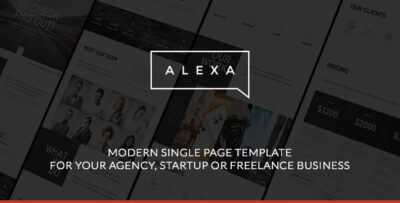 Alexa - Creative Single Page Template