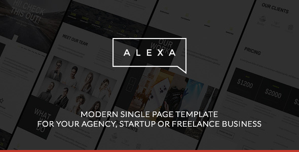 Alexa - Creative Single Page Template Alexa - Creative Single Page Template