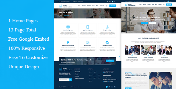 allbiz - Corporate & Business Responsive Template allbiz - Corporate & Business Responsive Template