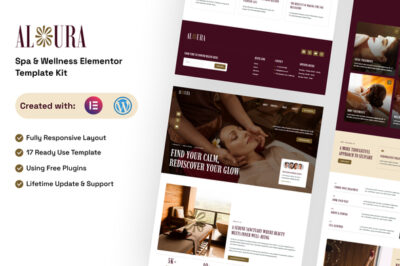 Aloura - Spa & Wellness Elementor Template Kit