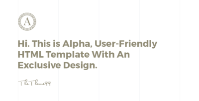 ALPHA | Versatile Coming Soon Template