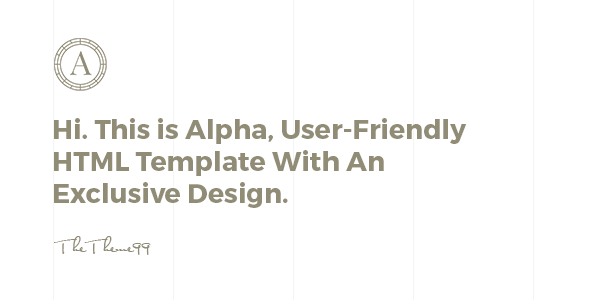 ALPHA | Versatile Coming Soon Template ALPHA | Versatile Coming Soon Template