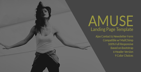 Amuse - A Multipurpose Landing Page Template Amuse - A Multipurpose Landing Page Template