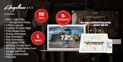 Angelina-Responsive Underconstruction Landing Page