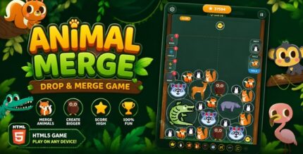 Animal Merge | HTML5 Drop and Merge Game