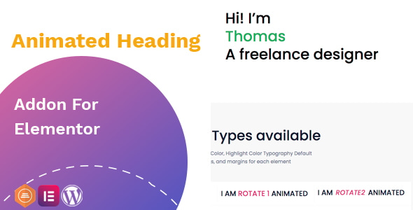 Animated heading addon – widget for Elementor Animated heading addon – widget for Elementor
