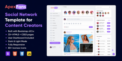 ApexFans | Social Network Template for Content Creators