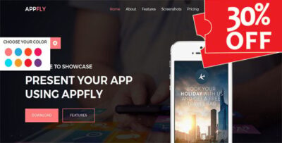 Appfly - Responsive Multipurpose App Landing Template