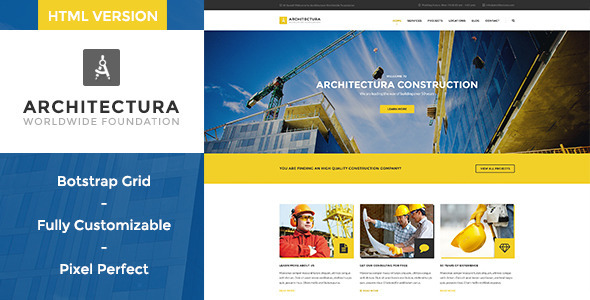 Architectura - Construction HTML Template Architectura - Construction HTML Template