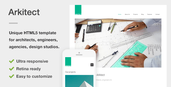 Arkitect - A Professional HTML5 Template for Architects and Engineers Arkitect - A Professional HTML5 Template for Architects and Engineers