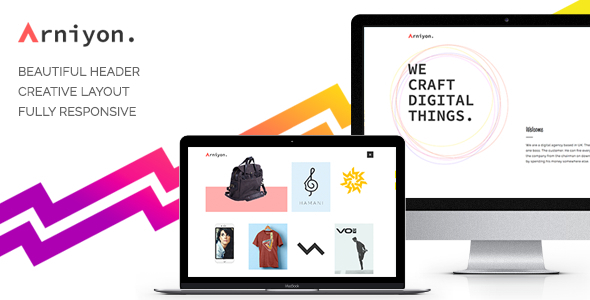 Arniyon - Creative Portfolio Theme Arniyon - Creative Portfolio Theme
