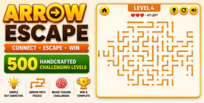 Arrow Escape | Arrow Path Puzzle HTML5 Game