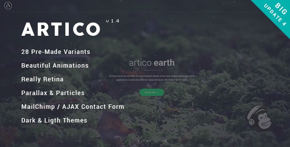 Artico - Responsive Coming Soon Template Artico - Responsive Coming Soon Template