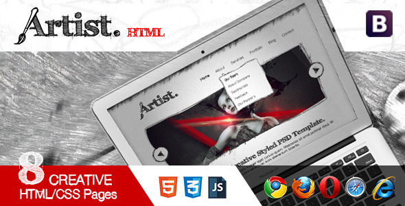 Artist Sketch Responsive HTML Template Artist Sketch Responsive HTML Template