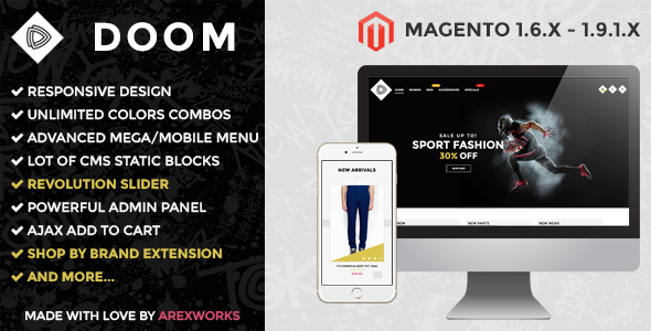 ARW Doom - Modern fashion responsive magento theme ARW Doom - Modern fashion responsive magento theme