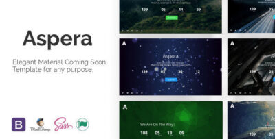 Aspera - Material Coming Soon Template