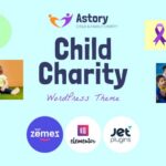 Astory - Child Charity & Nonprofit Organization WordPress Theme for Community Support Website