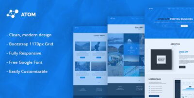 Atom - Multipurpose Responsive HTML5 Template
