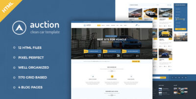 Auction - Car Dealer & Mechanic HTML Template