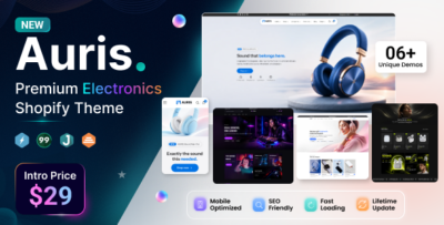Auris - Electronics Shopify Theme OS 3.0 (Theme Block)