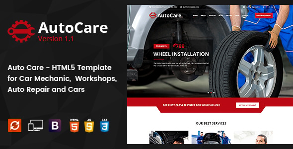 Auto Care - Car Mechanic HTML5 Template Auto Care - Car Mechanic HTML5 Template